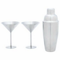 3 Pc. Stainless Steel Martini Set